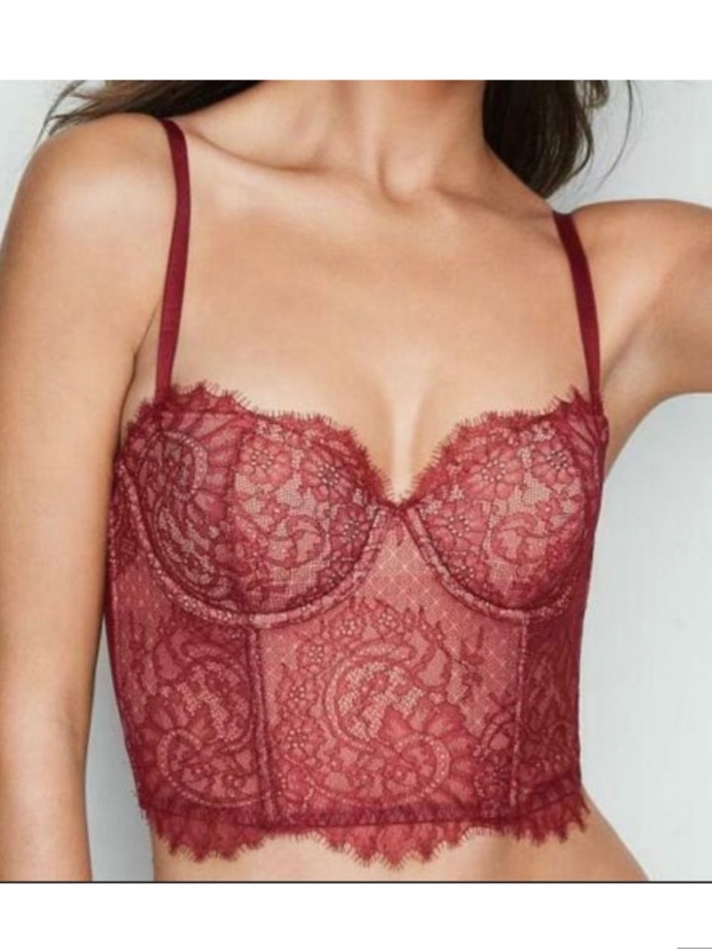VICTORIA'S SECRET Dream Ángels
CHANTILLY LACE MINI
BUSTIER sz 36C